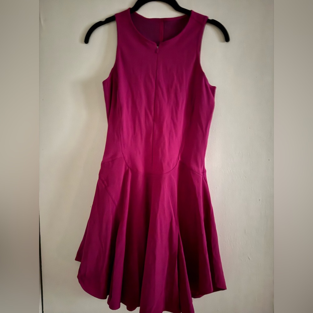 Lululemon Size 6 Everlux Short-Lined Tennis Tank Dress Magenta